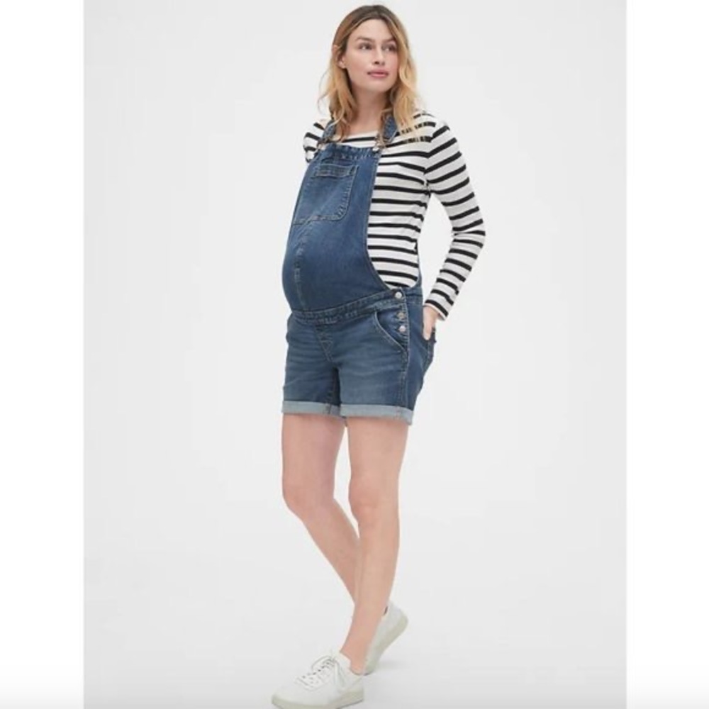 Gap Maternity Overall Shorts, Size S